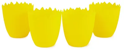 Produktbild von Garronda Blumentopf 4 Stück GD-0036 (Gelb33, ⌀ 9.8, H 10.3cm)