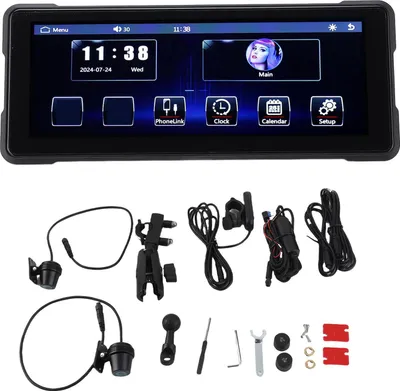 Immagine prodotto di navigatore GPS per moto da 7 pollici per sistema di navigazione con display multimediale Android Auto CarPlay che guida ogni giorno