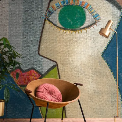 Produktbild von A.S. Creation Livingwalls Fototapete The Wall III 398901 Eine Rolle Ein Motiv 212 x 280 cm Bunt Blau Beige