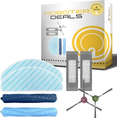 Produktbild von Zubehör Set für Ecovacs Deebot T9 AIVI (2x Filter, 2x Hauptbürste, 2x Seitenbürste, 2x Pad)