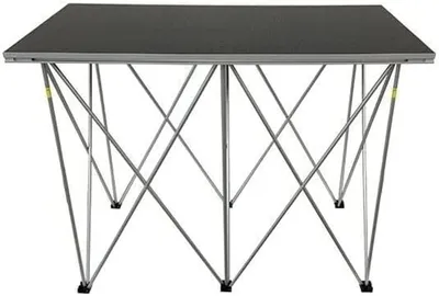Productafbeelding van Draagbare DJ Tafel - DJ Station Inklapbaar - Muziek Optreden - Robuuste Aluminium Constructie