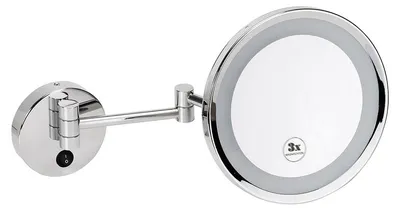 Obrázok produktu pre Bemeta Zrkadlo kozmetické s LED osvetlením pr.240 mm 3x zväčšenie chróm