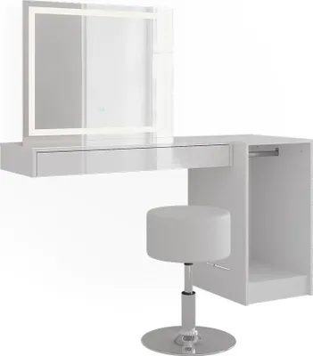 Image de Coiffeuse Vicco Sherry Blanc 100cm 4 parties, Model 59562