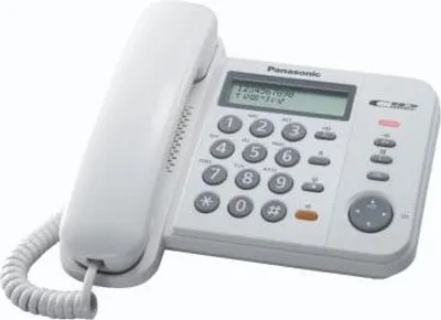 Immagine prodotto di Telefono Fisso Panasonic KX-TS580EX1 con Identificatore di Chiamata Bianco