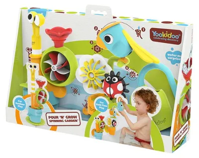 Produktbild von Yookidoo Pop-Up-Badespielzeug „Schnecke und Blumengarten“
