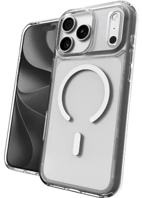 Imagen del producto de Funda para iPhone 18 Pro Max / 17 Pro Max, ZAGG Crystal Palace Snap Lite con MagSafe, transparente en color blanco