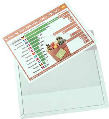 Produktbild von Magnet-Sichttasche DIN A4 quer, grau