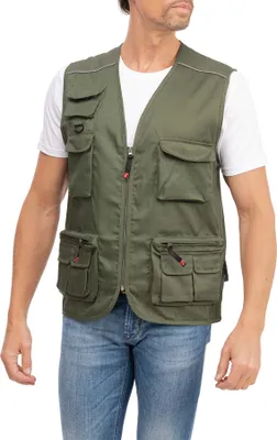 Produktbild von Mivaro Herren Sommer Outdoor Weste - Arbeitsweste mit Reißverschluss, viele Taschen, Drytech Futter, atmungsaktiv und leicht, Regular Fit, Größen S bis 5XL