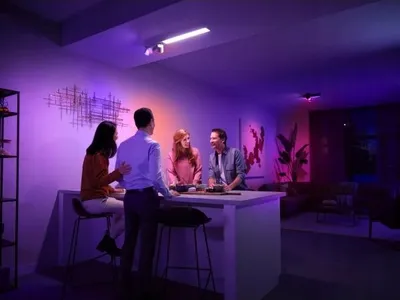 Zdjęcie produktu dla Philips Hue White and color ambiance Centris 3, sufitowy reflektor punktowy, Bluetooth/Zigbee, Biały, LED, Metal, GU10, Wielo
