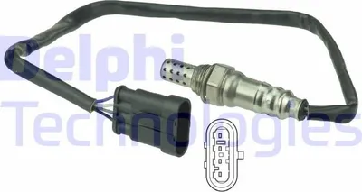 Produktbild von DELPHI Lambdasonde für FIAT 500 (312) nach-Kat Beheizt 540mm ES20516-12B1