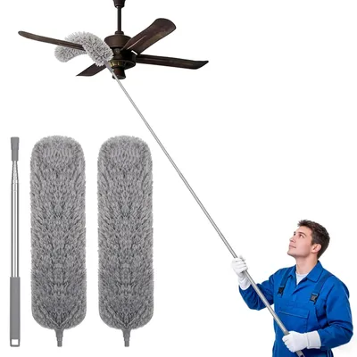 Produktbild von Teleskopischer Staubwedel mit Mikrofaserköpfen