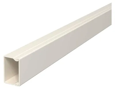 Produktbild von Obo Bettermann WDK40040CW, Gerade Kabelrinne, 2 m, PVC, Cremefarben