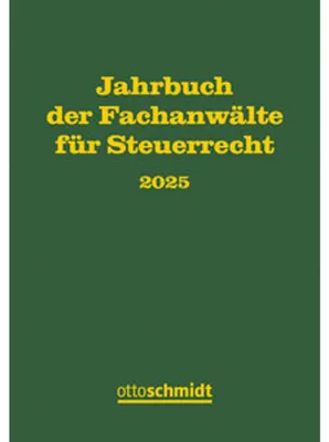 Produktbild von Jahrbuch der Fachanwälte für Steuerrecht 2025