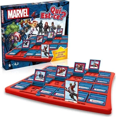 Produktbild von Wer Ist Es? Marvel Brettspiel, 24 Marvel Charaktere, Gesellschaftsspiel, Familienspiel, Partyspiel, Winning Moves