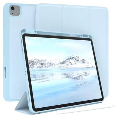 Produktbild von EAZY CASE Smartcase mit Stifthalter für Apple iPad Air 13 (2026) Hülle mit Stifthalterung, Tablet Cover aufstellbar 13 Zoll in Blau