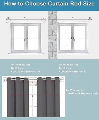 Produktbild von Famanu Gardinenstange aus Metall 76-365 cm - verstellbar