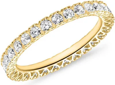 Produktbild von Unique Damenring aus 8-karätigem Gold mit Zirkonia (Größe: 54mm)