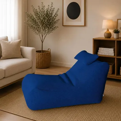Image de Міhck - Pouf, 70x120x65h cm bleu, Forme Sac Italy