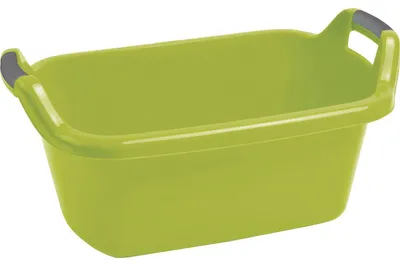 Produktbild von Ovale Wanne mit Griffen, 35 l, grün