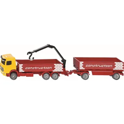 Image de SIKU Super - Camion pour le transport de matériaux de construction avec remorque