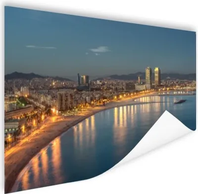 Produktbild von MuchoWow® Poster Strand - Barcelona - Spanien 120x80 cm - Bilder