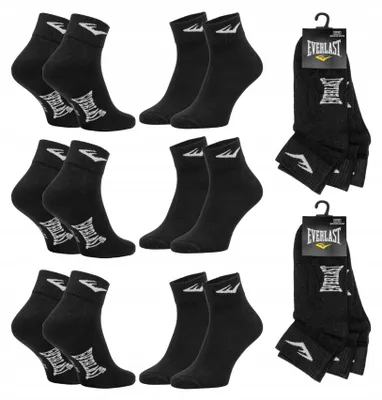 Obrázek produktu pro Everlast SKQ003 Kotníkové ponožky 6 párů černé