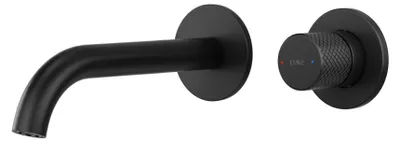 Immagine prodotto di Miscelatore per lavabo a incasso, nero opaco, con 2 fori e aeratore, da incasso