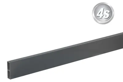 Produktbild von Alu Querlatte 20 x 80 mm - Farbe: anthrazit, Länge: 250 cm, Höhe: 8 cm