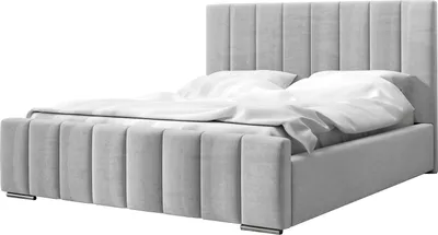 Obrázek produktu pro MEBLITO čalouněná postel dvojlůžko Birk ložnice postel box 140x200 cm světle šedá (Magic Velvet 2240)