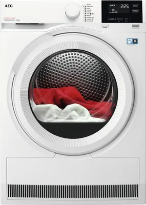 Obrázek produktu pro AEG TR8G82OW, Stojací, Přední plnění, Tepelné čerpadlo, Bílá, Knoflíky, Otočné, Pravý