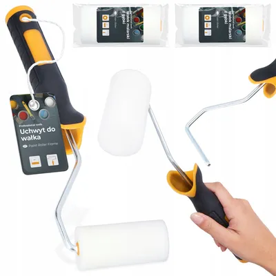 Produktbild von TRCR Schaumstoff-Farbwalzen-Set 10cm für Wände & Decken