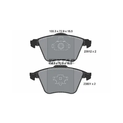 Produktbild von TEXTAR Bremsbeläge Satz Vorne für FORD Focus II Schrägheck (DA, HCP, DP) 2391201