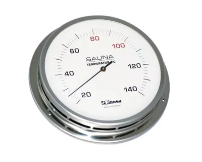 Produktbild von Sauna-Thermometer 130 mm - mit Flansch