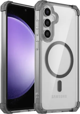 Obrázek produktu pro Magnetické pouzdro pro Samsung Galaxy S23 FE kompatibilní s MagSafe, nárazuvzdorné, vojenská ochrana průhledné pouzdro černé