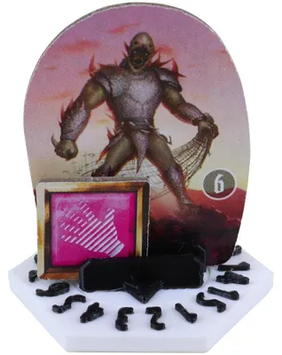 Produktbild von Dial Base für Gloomhaven, Frosthaven und Pranken des Löwen, Weiß Schwarz