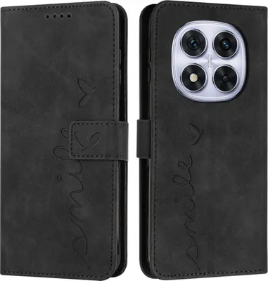 Produktbild von Xiaomi Redmi Note 14 Pro 5G / Pro+ / Poco X7 Hülle - Coverup Smile Klapphülle - Schwarz