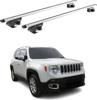 Produktbild von Dachträger Grundtäger für Jeep Renegade 2014-2025 90kg Alu Silber 2 tlg ABE