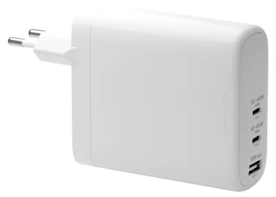 Productafbeelding van dbramante1928 re-charge | Wall Charger - USB-C 140 Watt + USB-C 100 Watt + USB-A 18 Watt - Wit