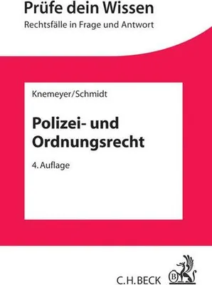 Produktbild von Knemeyer, F: Polizei- und Ordnungsrecht