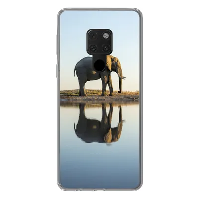 Produktbild von MuchoWow® Handyhülle Schutzhülle Hülle für Huawei P40 Lite Elefant - Wasser - Bäume - Tiere - Natur Silikon Softcase Handy Hülle - Handy