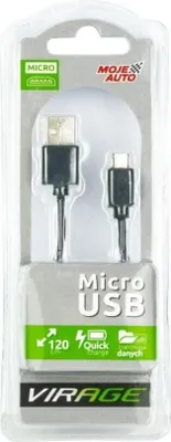 Produktbild von VIRAGE USB-Ladekabel 93-102 120cm Blisterpack