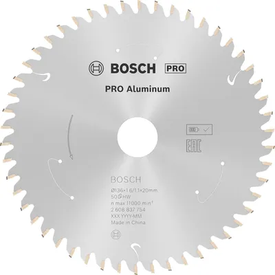 Productafbeelding van PRO aluminium zaagblad voor accuschuurmachines, 136 x 1,6 x 20 mm