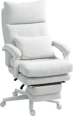 Produktbild von HOMCOM Bürostuhl Ergonomisch Schreibtischstuhl mit Lendenwirbelstütze, Fußstütze