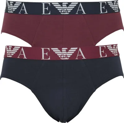 Produktbild von EMPORIO ARMANI 2er Pack Herren Brief Mini Slip Stretch Baumwolle 57336 S