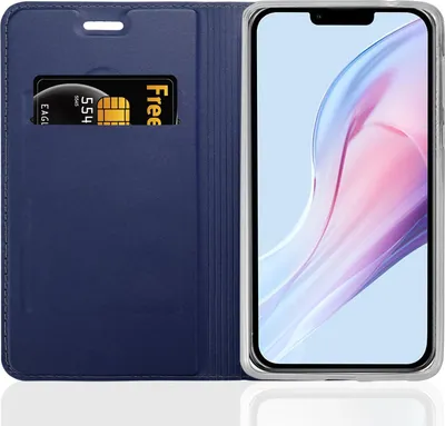 Produktbild von Cadorabo Handyhülle für Apple iPhone 13 PRO Schutz Hülle in Blau Cover Etui Book Case Booklet