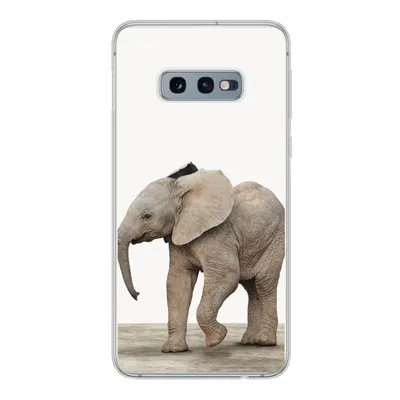 Produktbild von MuchoWow® Handyhülle Schutzhülle Hülle für Samsung Galaxy S10e Baby-Elefant - Tiere - Kinder - Mädchen - Jungen Silikon Softcase Handy Hülle - Handy