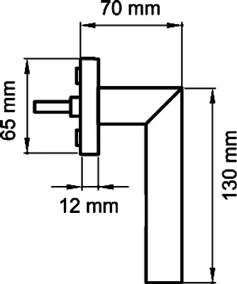 Produktbild von Karcher EF374 Verona Fenstergriff Edelstahl matt DIN links