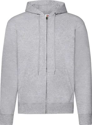 Produktbild von Fruit of the Loom - "Classic" Kapuzenpullover, Mit Reißverschluss für Herren PC4560 (3XL) (Grau meliert)