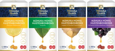 Produktbild von Manuka Health Lutschbonbons 4er Set Manuka Honig MGO 400+ 4x100 g