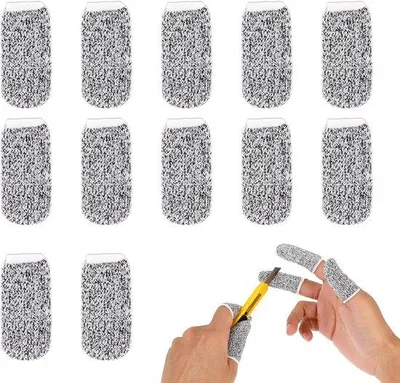 Produktbild von Set aus 12 Anti-Slip, Anti-Schaar Handbeschutzern – wiederverwendbar – geeignet für Kochen, Schneiden, Arbeiten und Gärtnern.